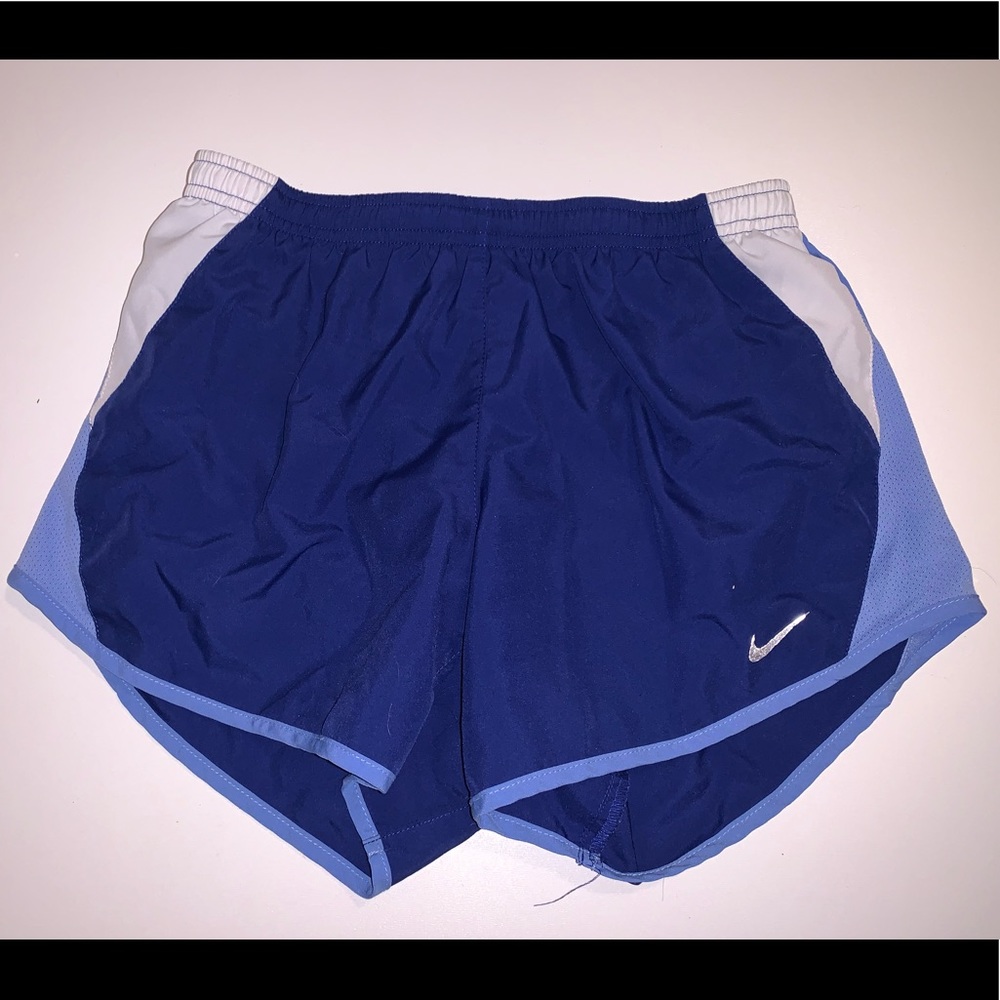 blue nike running shorts